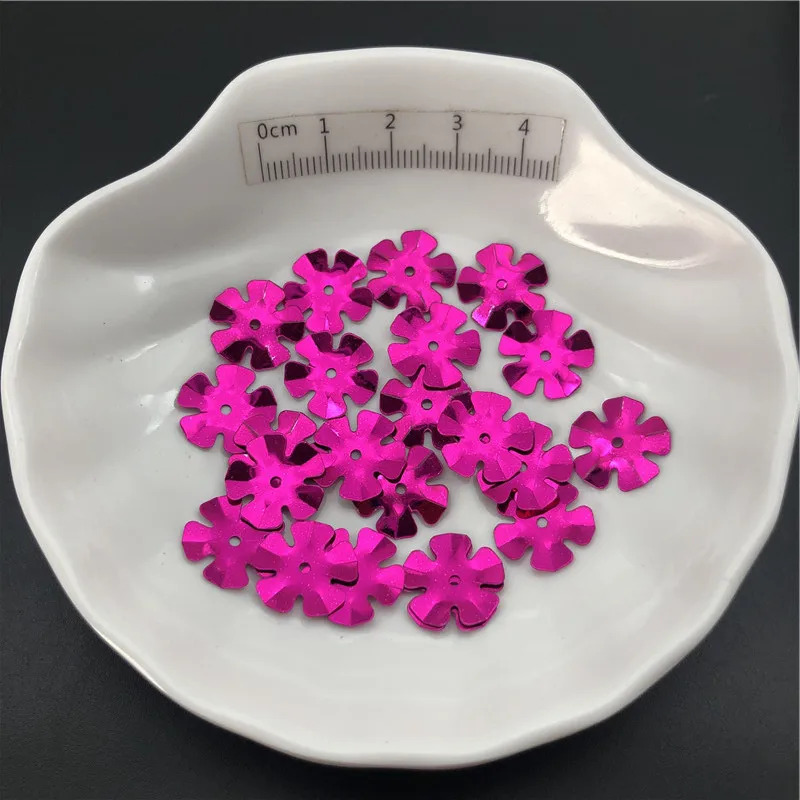 30g 14mm Cup Flower Loose Sequins Paillettes For Sewing ,Shoes,Hat,Kids DIY,Crafts Accessories Wholesale