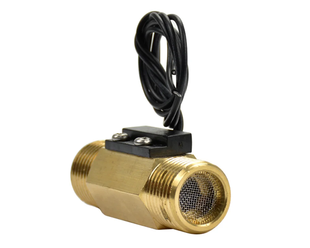 USM-FS21TA Flow Sensor Switch Reed Switch Brass Magnetic Sensor Switch 1.5-12L/min 250V DC 70W 2 wire Saier Sensor iSentrol