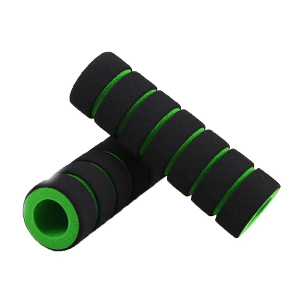 2Pcs Bicycle Grips MTB Sponge Handlebar Cover Grips Anti-skid Shock-absorbing Soft Bike Grips Ultraight Cycling Handlebar Sleeve