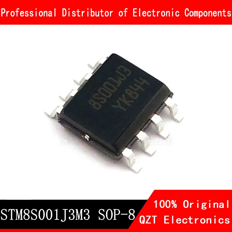 10 unids/lote nuevo original STM8S001J3M3 8S001J3 STM8S001 SOP-8 microcontroller MCU en Stock