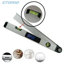 0-230 Degree Digital Protractor 400mm 16inch Range Finder Digital Angle Finder Level Digital Spirit Level Angle Finder Meter