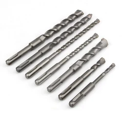 Marteau perforateur électrique, 5 6 7 8 9 10 12 14 16 18 20 25 30 32mm, 1 pièce, mèche en alliage de tungstène pour la maçonnerie, le béton et la roche