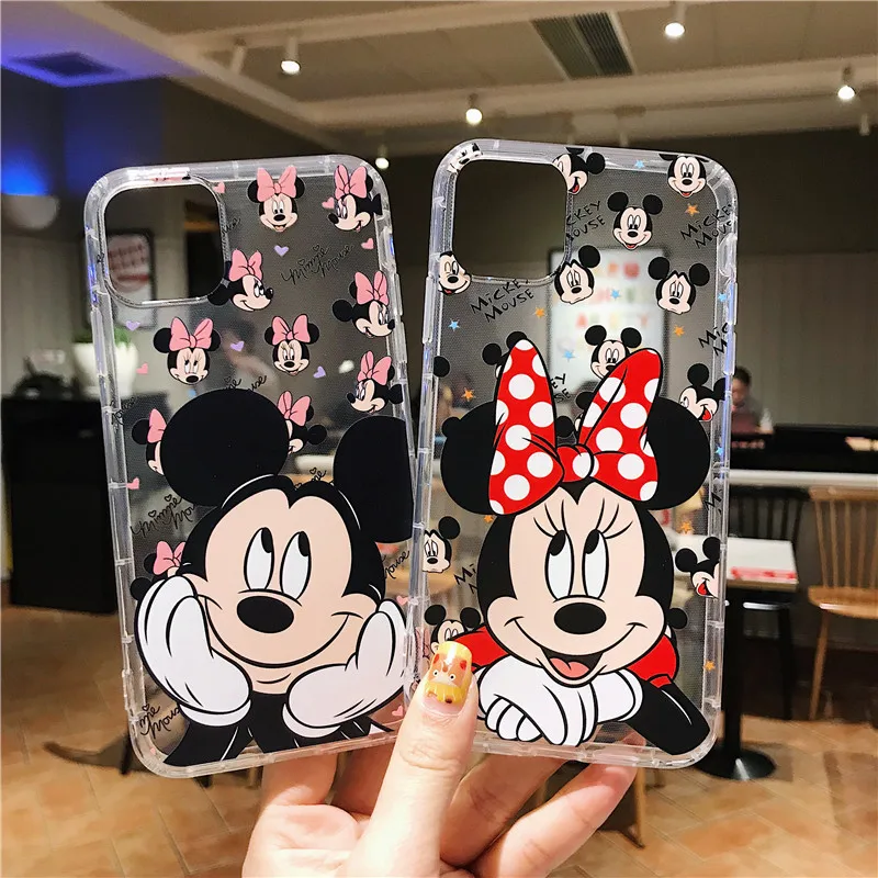 Funda de silicona con dibujos animados de Disney, carcasa suave a prueba de golpes para iPhone 12, 11 Pro Max, Mini, X, XR, XS Max, 7, 8, 6s Plus, SE