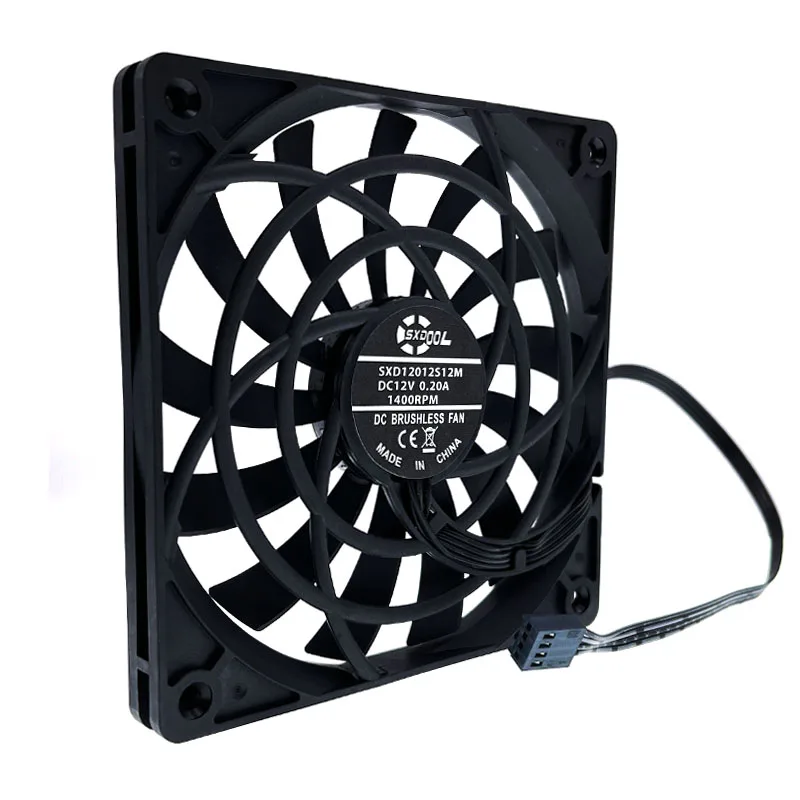 

Mute 120mm 12cm PWM Cooling Fan Slim 12mm,New 120X120X12mm DC 12V 0.20A 1400RPM Computer PC Case Chassis Cooler Quiet Low Noise