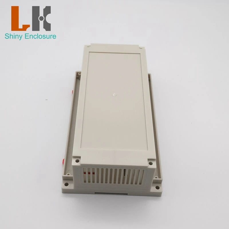 Cajas de plástico industriales con carril Din de 200x110x60mm, carcasa PLC para proyectos electrónicos, caja pequeña de conexiones electrónicas ABS