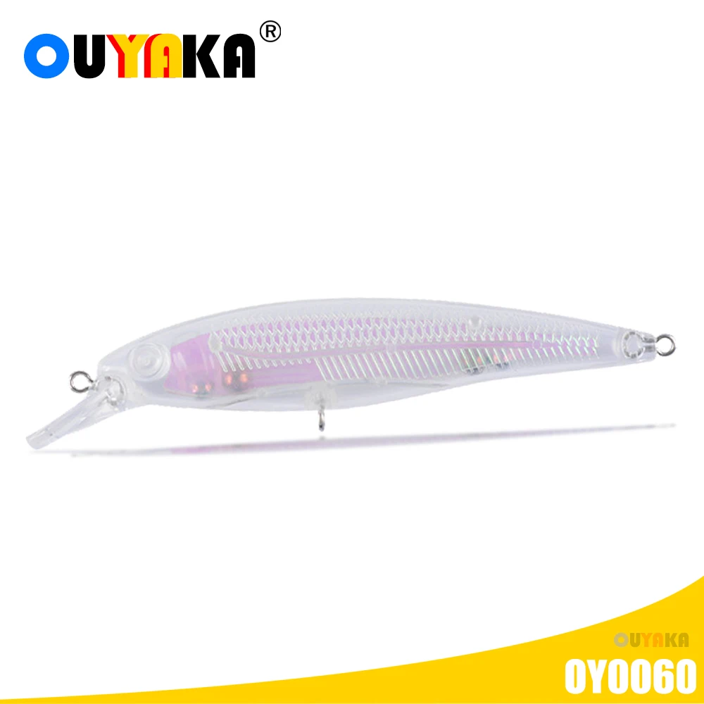 Fishing Accessories Blank Unpainted Lure Minnow Weights 11.5g 105mm ABS Diy Iscas Artificiais Pesca Floating Seabass Fish Leurre