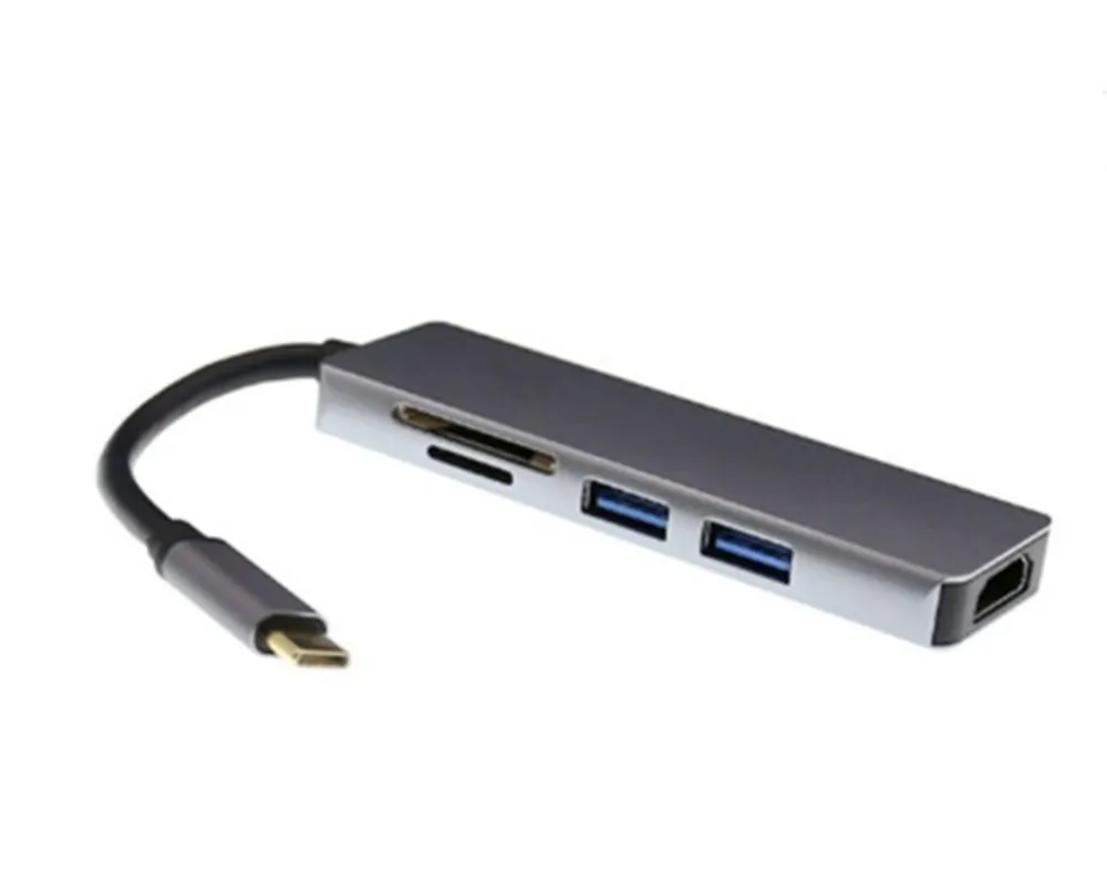 5in1 USB C Hub Type C Hub Adapter Multi USB 3.0 Splitter USB-C Hub HDMI VGA Port Multiple USB 3.1 Hab Expander