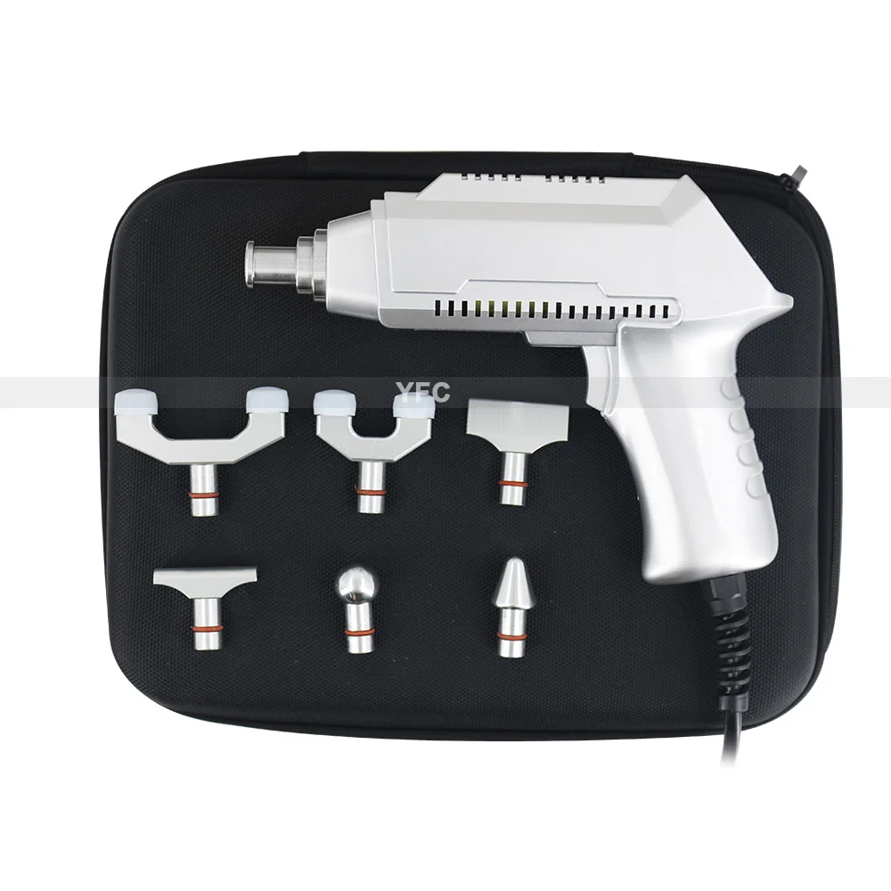 Electric Chiropractic Adjusting Tool Therapy Correction Gun Cervical 6 Head Intensity Massager Body Massage 2025