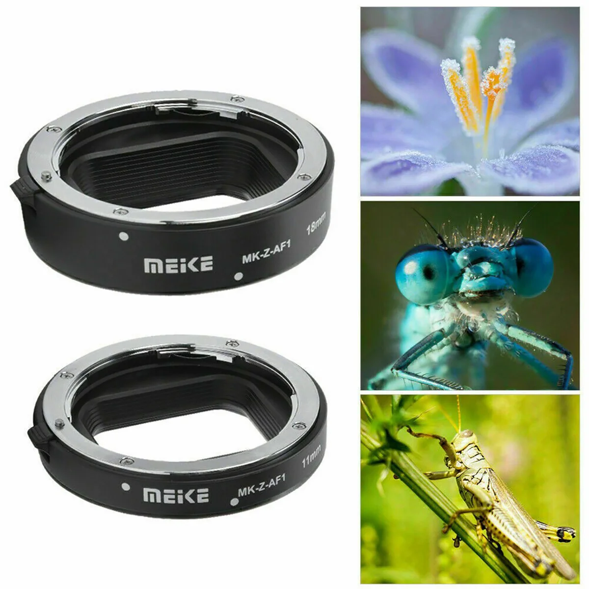 Meike – bague d'adaptation pour Nikon Z6 Z7, Tube d'extension Macro AF en métal, mise au point automatique, 11mm 18mm, MK-Z-AF1