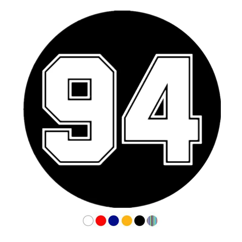 

CS-11028# Die-Cut Vinyl Decal Racing Number 94 Car Sticker Waterproof Auto Decors on Truck Bumper Rear Window