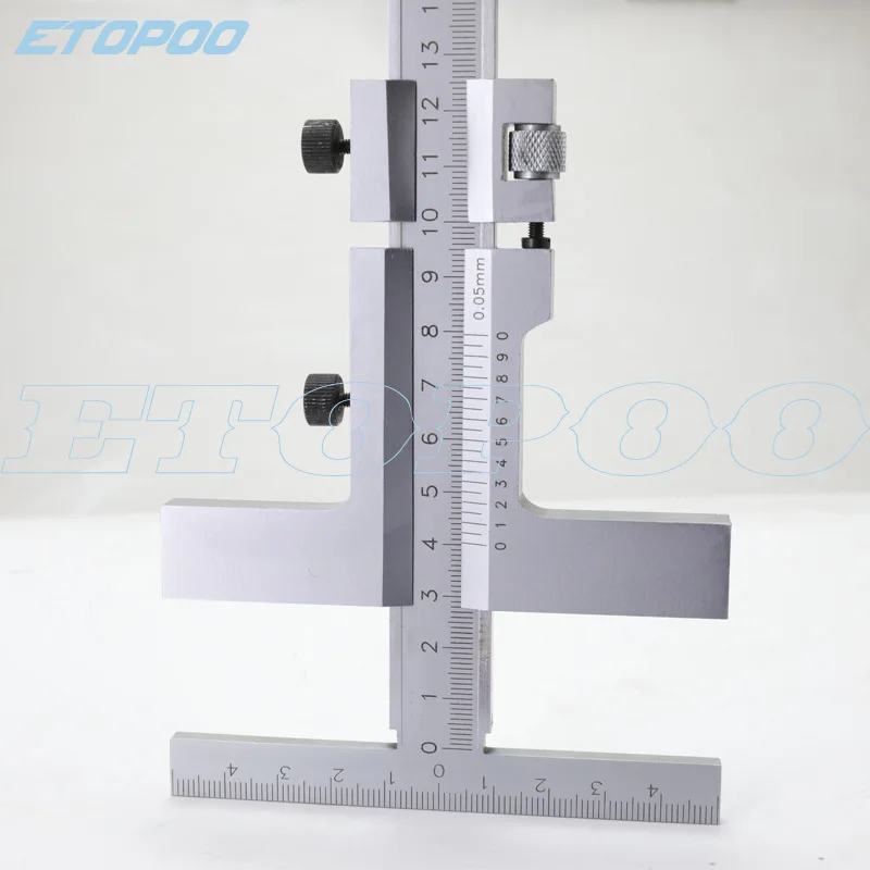 0-160mm DIN862 Measuring Guage Marking Vernier Caliper Scraper Bridge Tool 0.05mm with fine-adjustment Vernier Caliper Steel