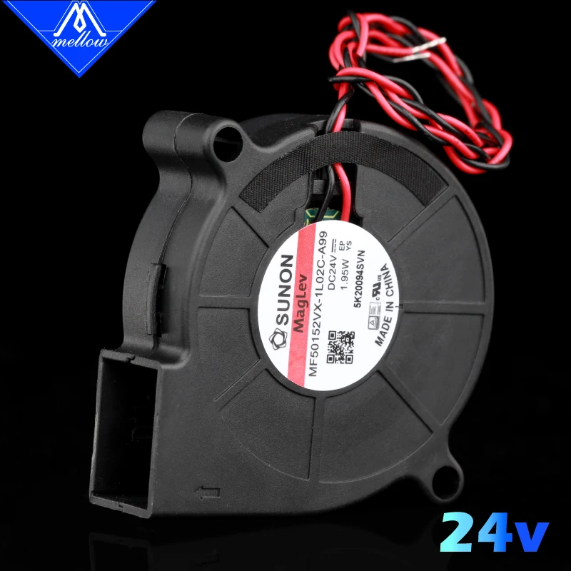 Zachte Exclusieve Sunon 3D Printer Blower Fan 5015 24 V 0.41A Dubbele Lager Fan Centrifugaal DC Koeling Turbo Fan 5015 S