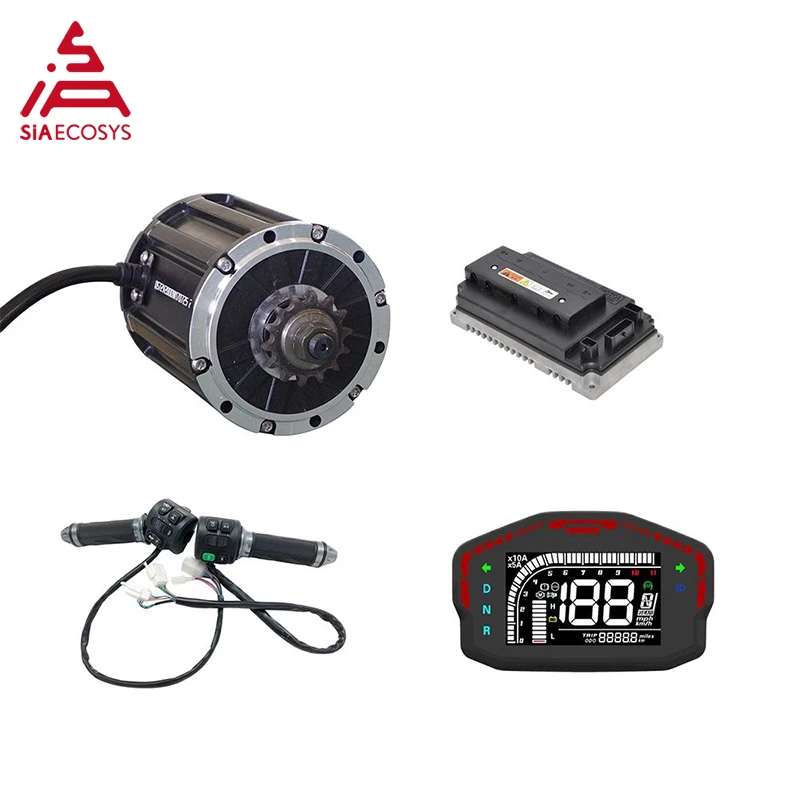 

Наборы средних приводных двигателей QS QS120 2000W 72V 70KPH с контроллером Votol EM100SP