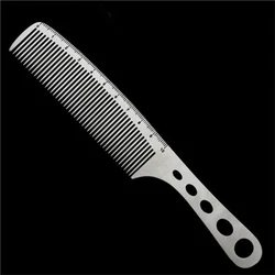stainless steel comb professional ultra-thin metal hair cutting comb hairdressing steel comb flat head comb dedicated
