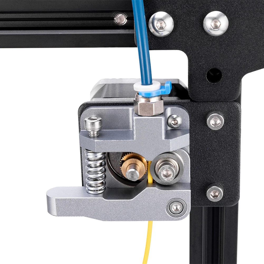 Impressora 3d parte mk8 extrusora de alumínio bloco kits cinza cor extrusora 1.75mm filamento para ender/creality impressora 3d