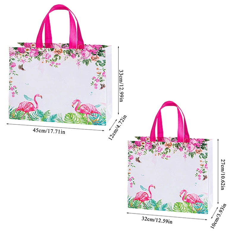 New Idyllic Flower Reusable Shopping Bag Foldable Eco Tote Bag Non-woven Canvas Shopper Bags Women Travel Grocery Shopping Bag