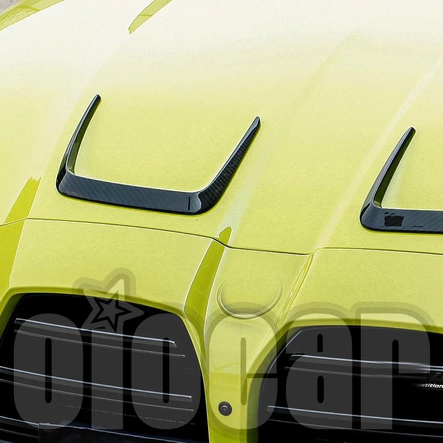 

oiomotors Dry Carbon Fiber Front Hood Bonnet Trim Wing for BMW G80 M3 and G82 G83 M4