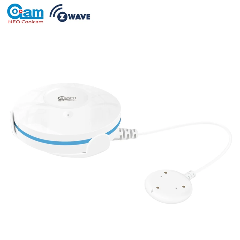 

NEO Coolcam Z Wave Flood Detection Sensor Smart Home Automation ZWave Water Leak Sensor with Remote Probe Water Resistant