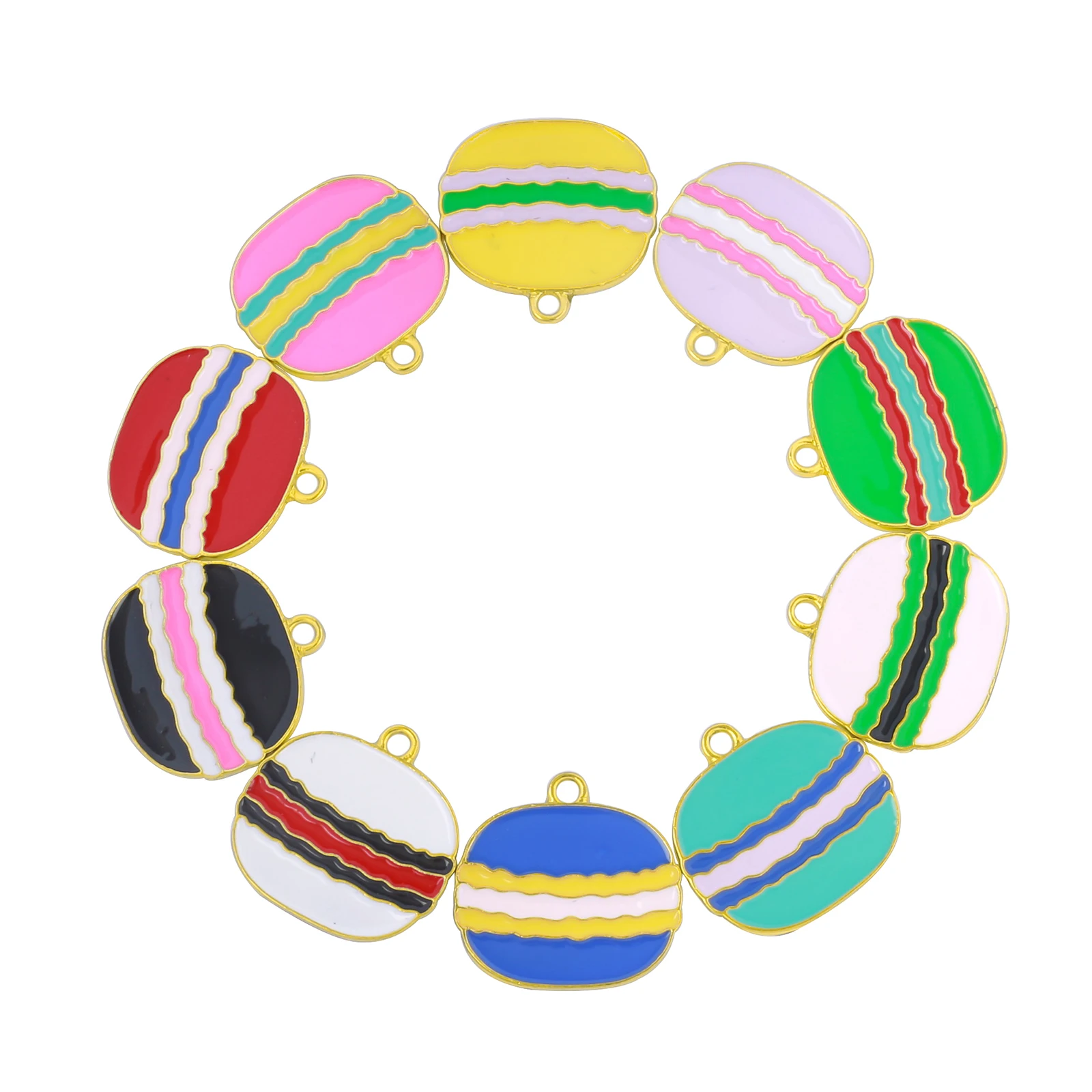 20pcs Alloy Hamburger Charms Fit For DIY Jewelry Making S12