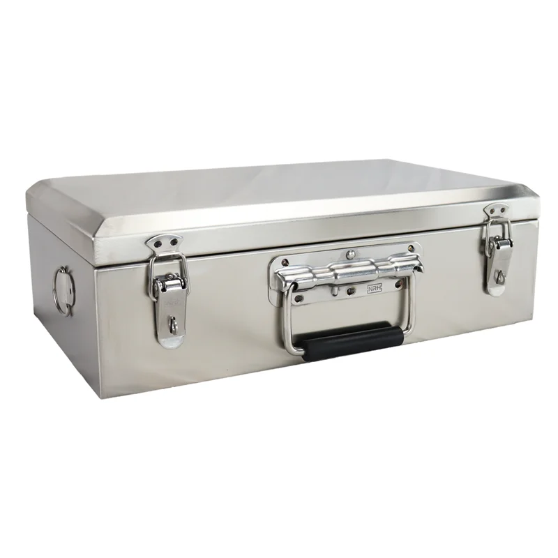 Portable Stainless Steel Toolcase Home Multifunction Storage Box Packaging Repair Tool Case Equitment