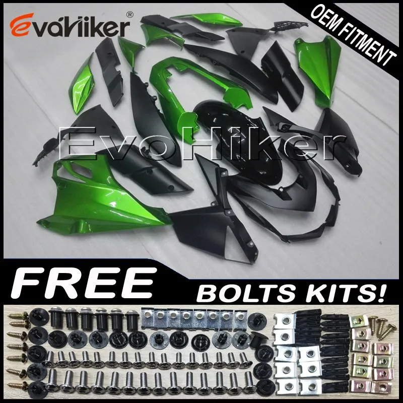 Custom fairing for Z1000 2009-2013 ABS motor panels Body Kit Injection mold black green+gifts