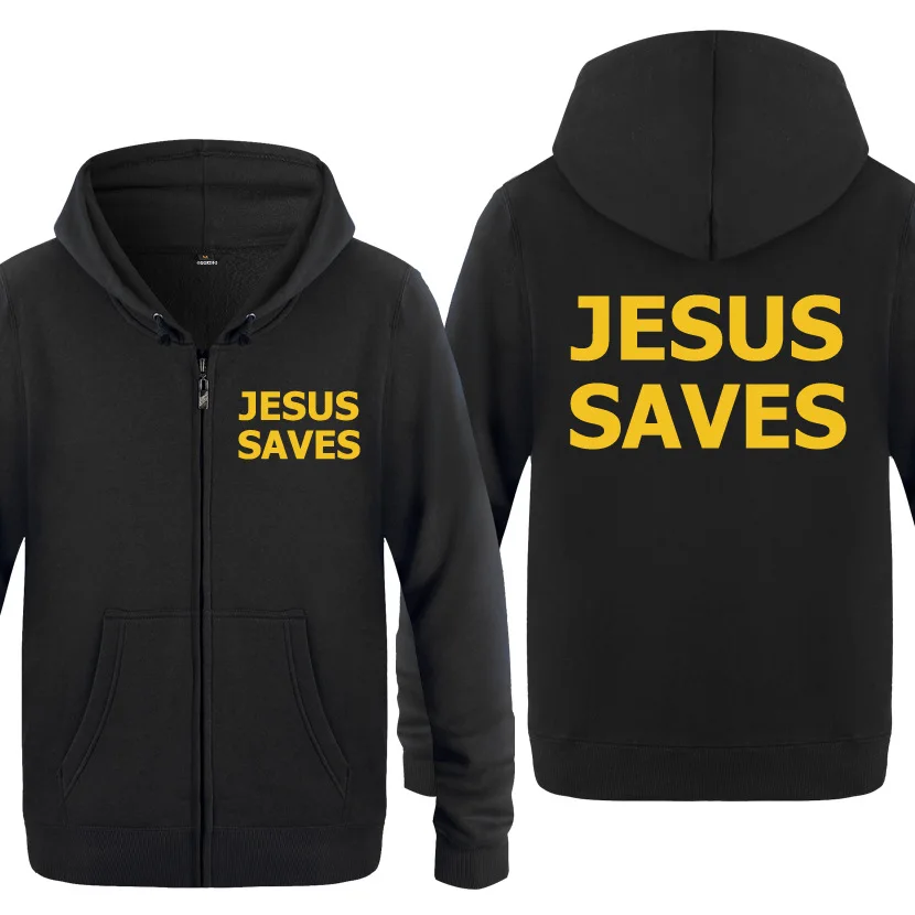 

Jesus Saves Funny Hoodies Men Fleece Long Sleeve Zipper Jacket Cardigans Winter Hip Hop Pullover Sweatshirts Oversized Hoodie