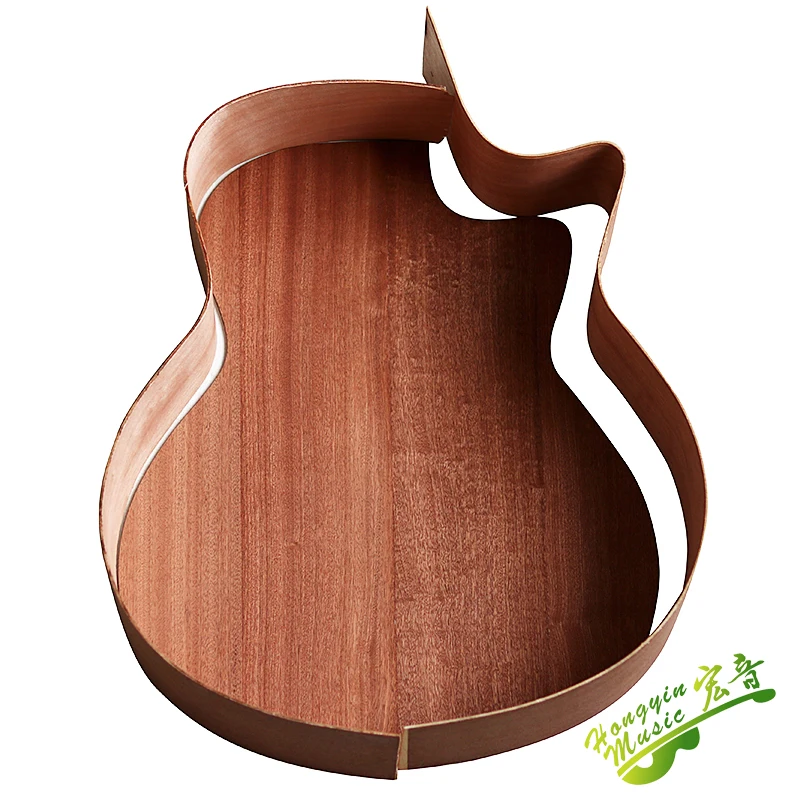 41 inch GAC Cutaway guitar DIY folk ballad single guitar accessories package  spruce solid wood side back plywood