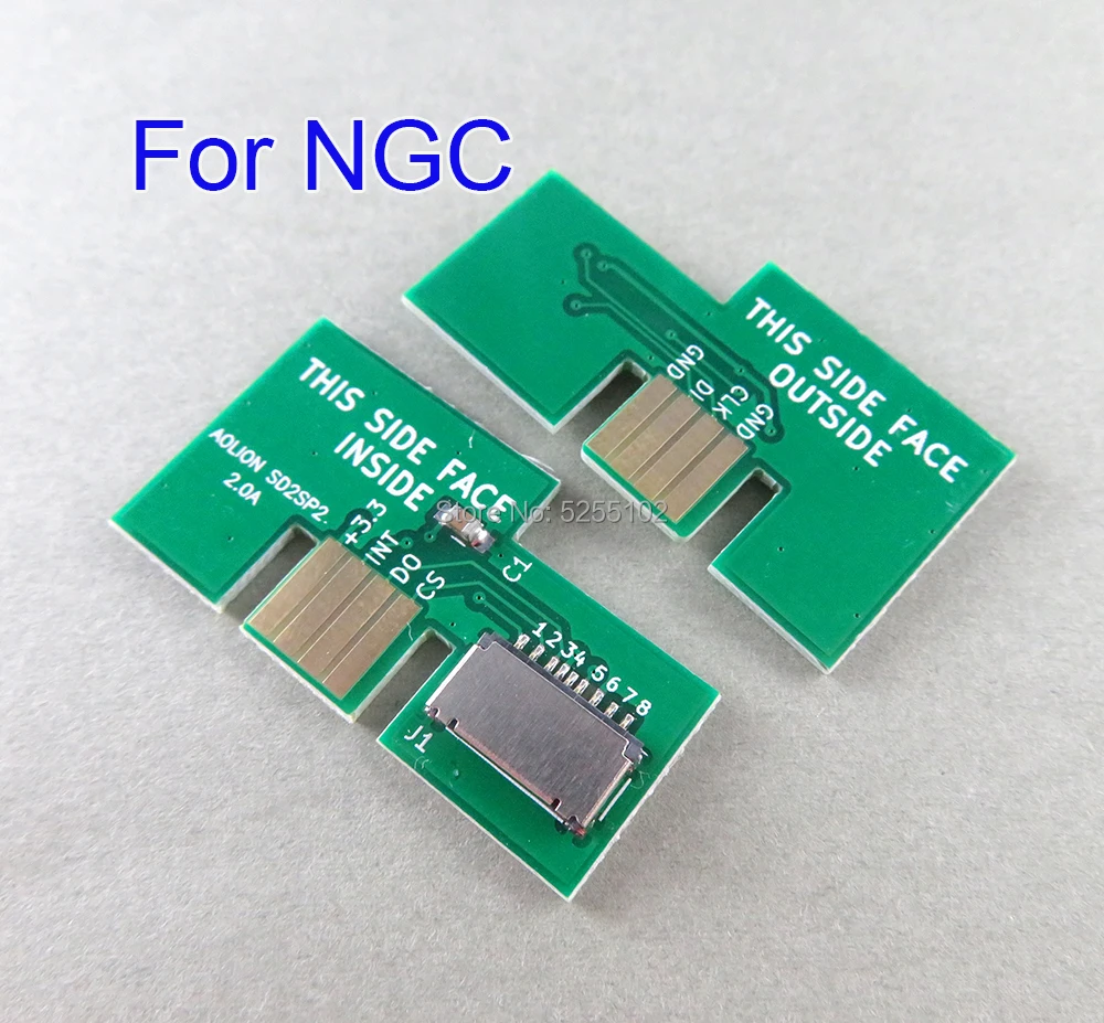 

50pcs For Gamecube SD2SP2 adapter support serialport2 FOR Nintendo NGC NGC Game Cube SD2SP2 SDLoad SDL Micro