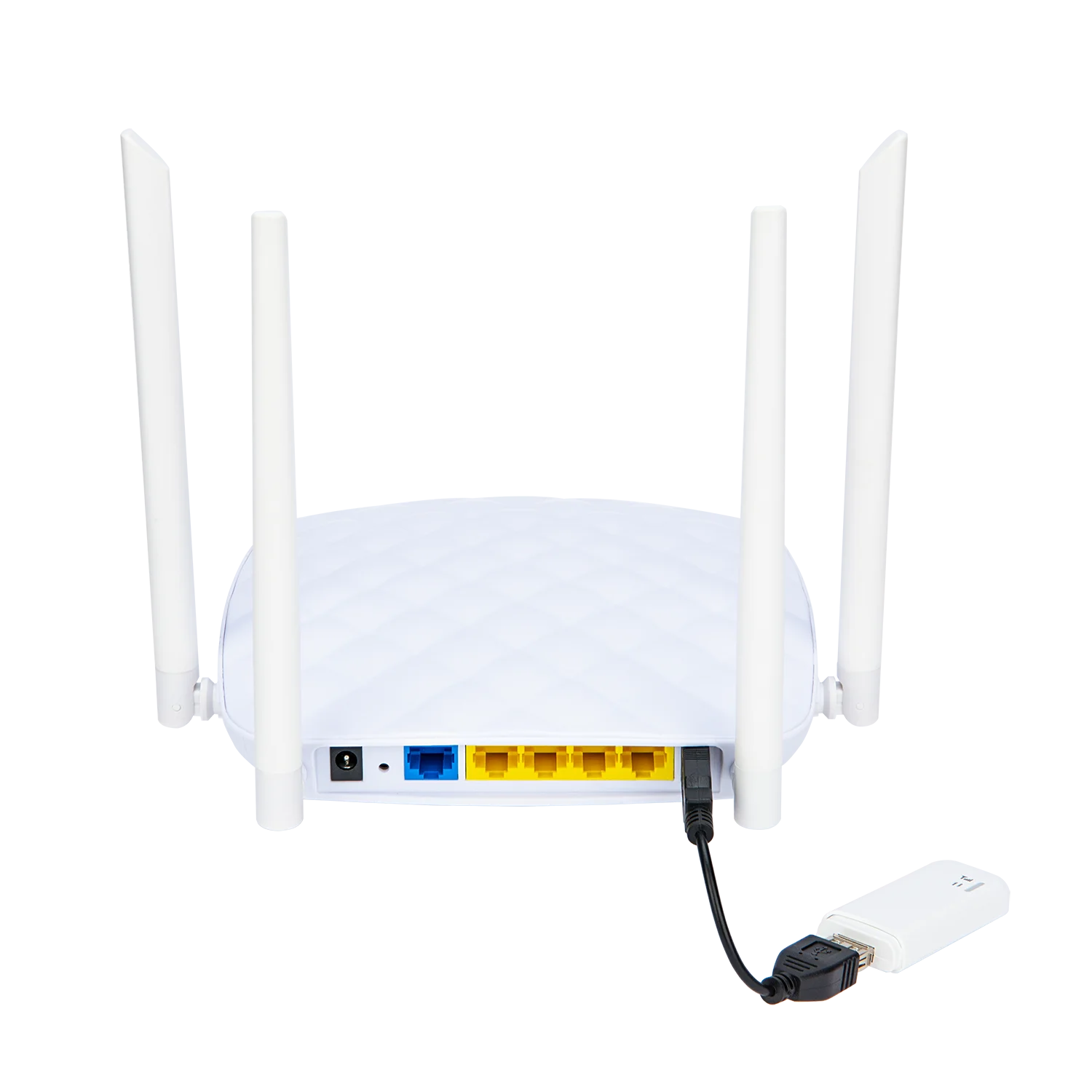 HUASIFEI 2.4G Wireless Router 300Mbps WiFi Router with 4 External Antennas for 4G USB Huawei E3372 Modem Support openWRT/Omni II