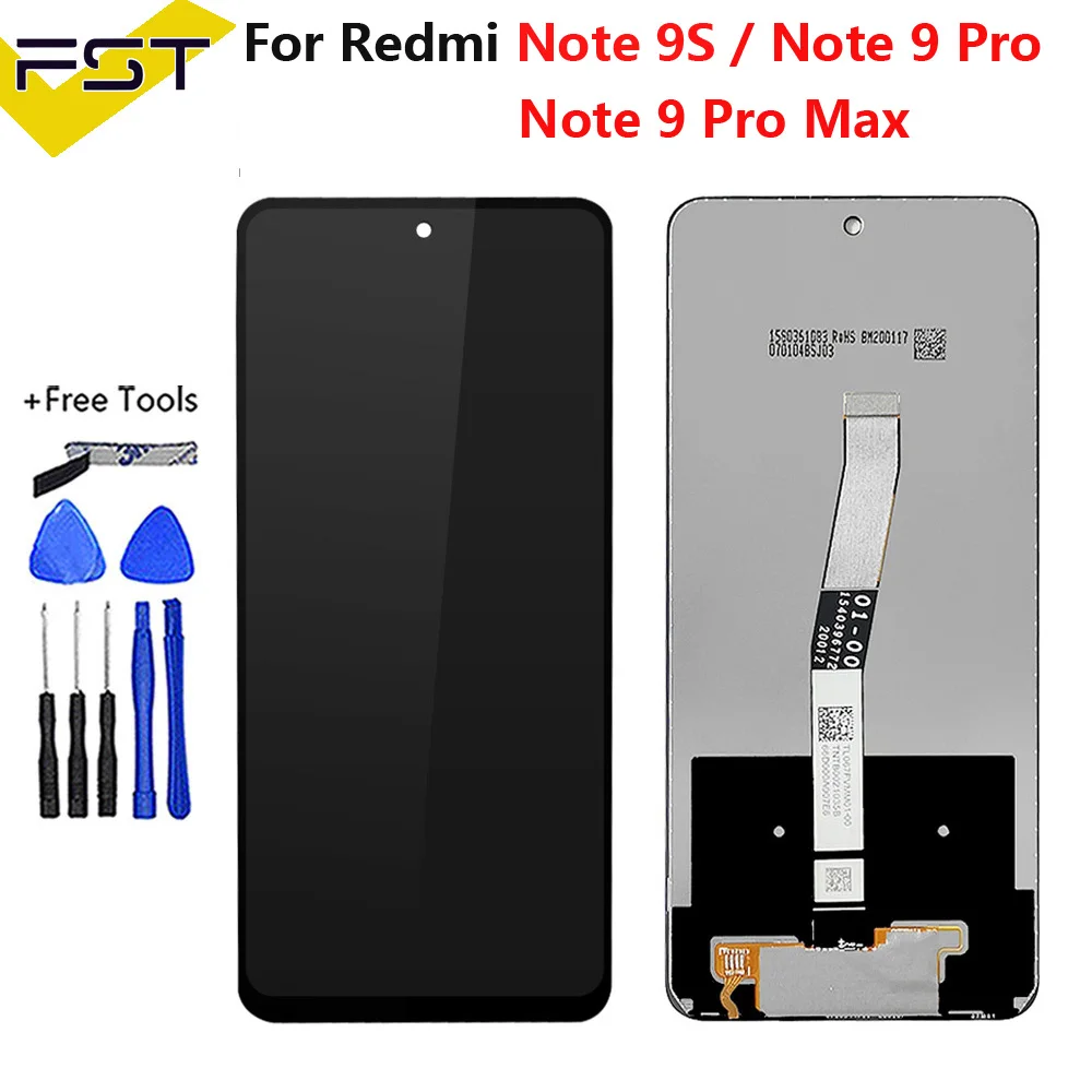 

Origianl Screen For Xiaomi Redmi Note 9S Note9S LCD Display Touch Screen Digitizer Assesmbly For Redmi Note 9 Pro Note9Pro LCD