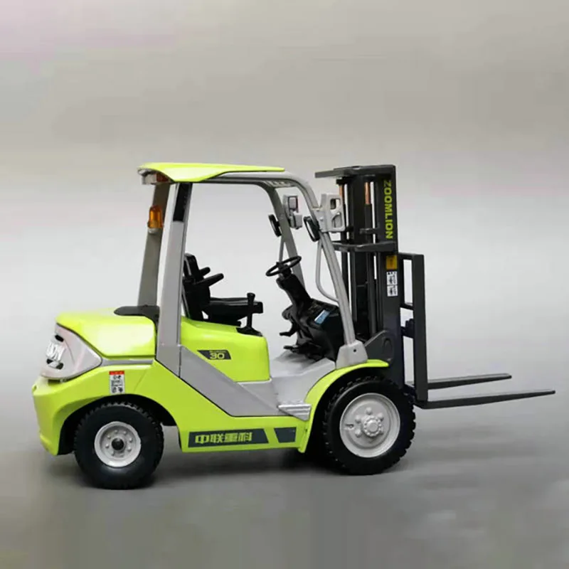 Diecast 1:20 Scale Zoomlion FD30R Alloy Forklift Car Model Collection Souvenir Ornaments Display Vehicle Toys Gift Decoration