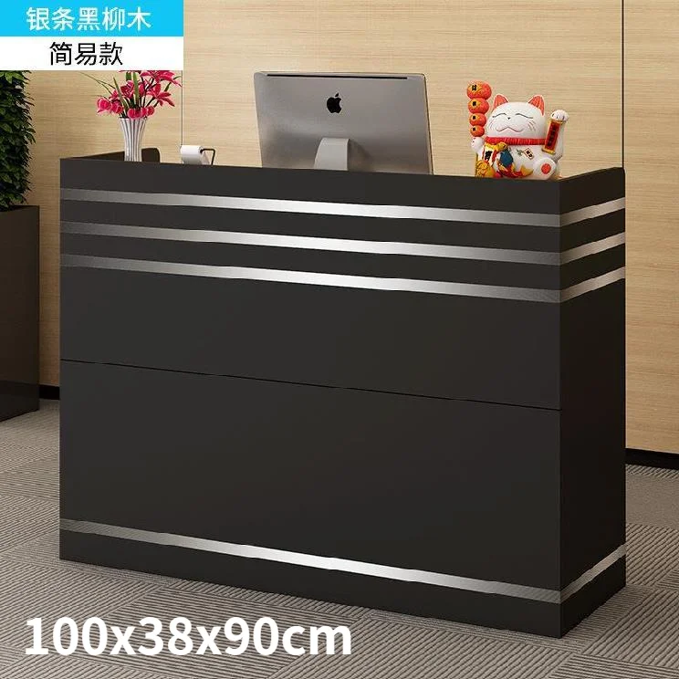 100cm New Bar Table Small Shop Front Desk Bakery Shop Beauty Salon Storage Reception Desks Contemporary Furniture Cashier Desk