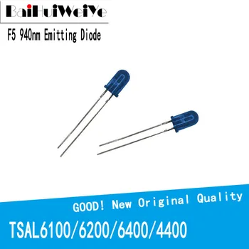 50 stks/partij TSAL6100 TSAL6200 TSAL6400 TSAL4400 6100 6200 6400 4400 F5 940nm Emitting Diode IR 5MM 2Pin