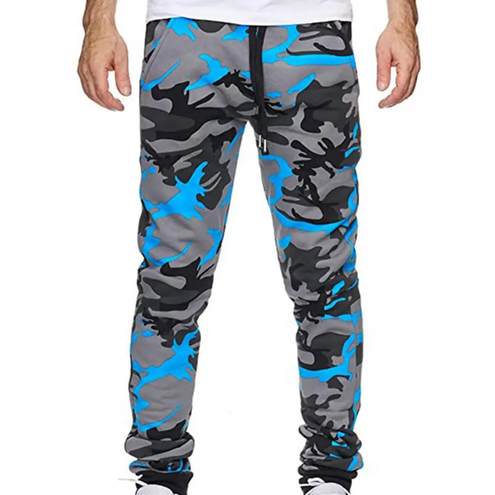 Männer Cargo Hosen Hosen Jogger Camouflage Gedruckt Knöchel Banded Mittlere Taille Casual Hosen für Herbst