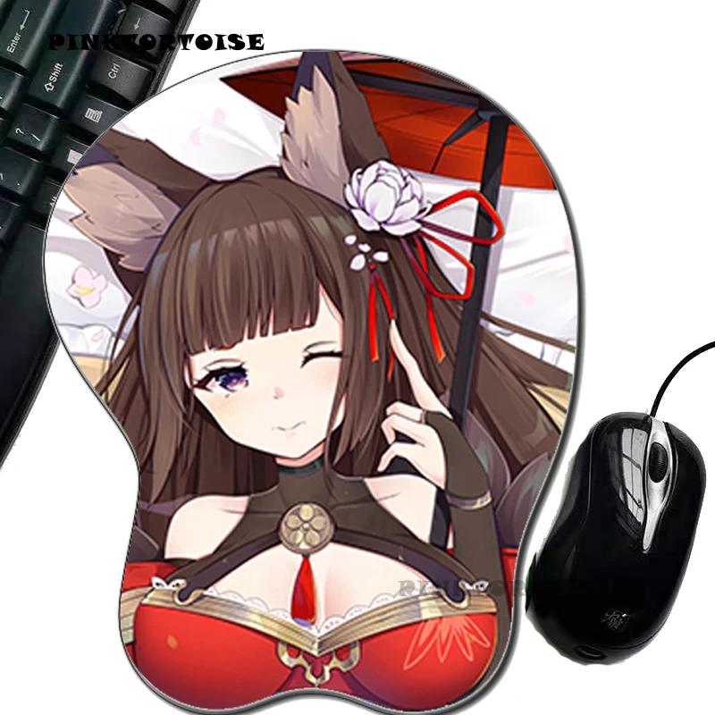 

Otaku Anime Azur Lane Amagi Characters Playmat Soft Silicon Anime 3d Mouse Pad Anime Ergonomic pad Wrist Rest Soft pad