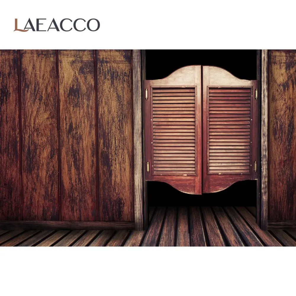 Laeacco-Arrière-Plan de Photographie pour Studio Photo, Vieux Bois, Grange, Cheval, West Cowboy, États-Unis, Enfant, ixde Bébé