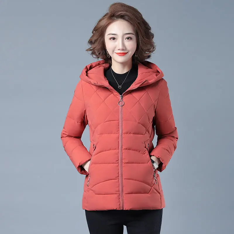 Winter Jacket 2022 Short Women Parkas Autumn Casual Hooded Warm Down Cotton Jacket Padded Overcoat  jaqueta feminina