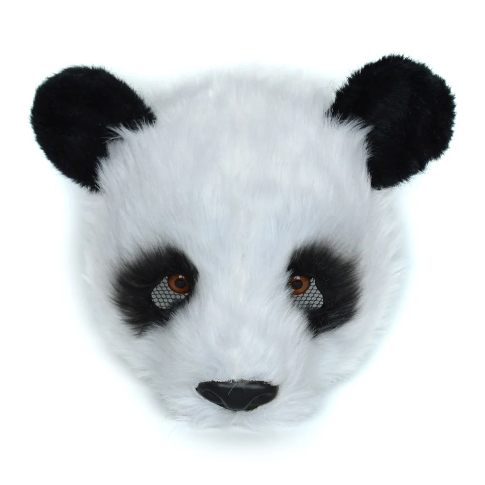 Huitai half-face animal mask simulation dalmatian panda mask