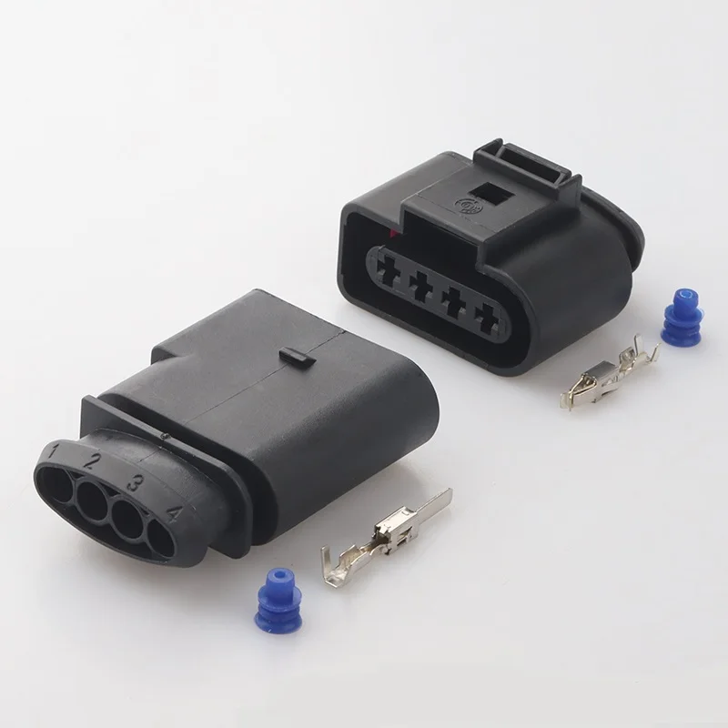 

100 sets 3.5mm 4 Pin DJ7045A-3.5-11/21 waterproof male female auto connector ignition coil plug for Passat SEAT 1J0973724