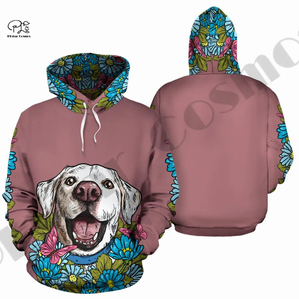 PLstar Cosmos 3Dprint Newest Labrador Retriever Dog Pet Harajuku Pullover Streetwear Unique Unisex Man/Woman Casual Hoodies/Zip