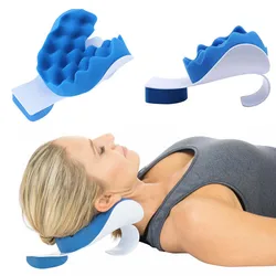 Neck Braces Cervical Correction Pillow Neck Support Tension Reliever Massager Pillow Head Neck Shoulder Relaxer Massager Therap