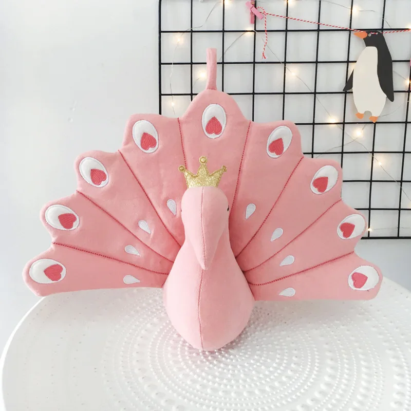 Home Decor Peacock Doll pluszowe zabawki dekoracje ścienne ścienne wiszące dziewczyna dekoracja sypialni akcesoria na wesele, urodziny, imprezę