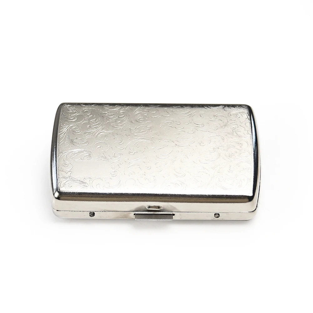 Aluminium Sigaren Cigarete Case Draagbare Pocket Box Houder Voor 20 Sticks Opbergcontainer Cadeau Roken Accessoires Random