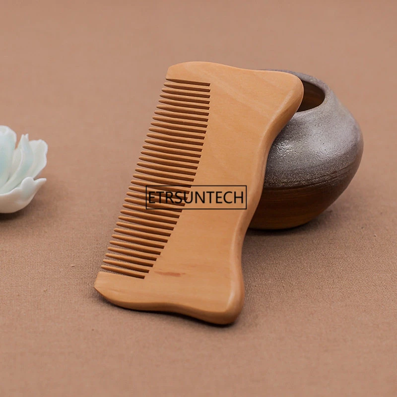 100pcs Wooden Hair Wood Comb Straight Hair Beard Mustache Hair Grooming Small Size Portable Hair Styling Tool F3304