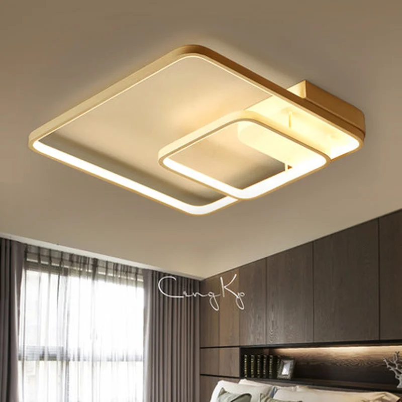 

Led Square Ceiling Lamps for Living Room Kitchen Flush Mount Modern Ceiling Lights with Remote Control Indoor Lighting Fixtures
