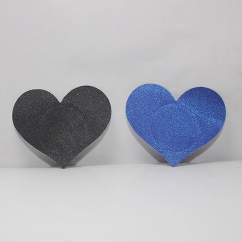 5 pares de pétalos de pecho en forma de corazón cubiertas adhesivas para pezones pétalos de pecho y pegatina pétalos de pecho vaciados 4 colores