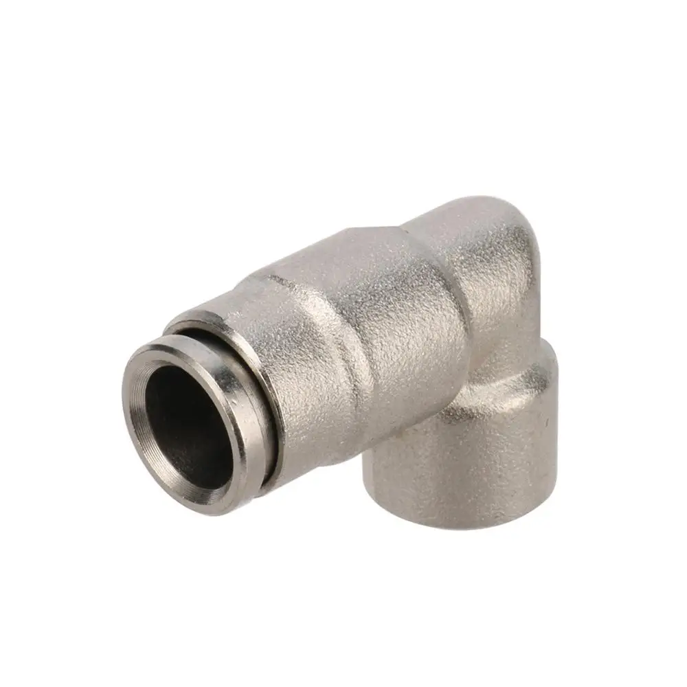 

5 Pcs 1/8" Femal Thread to 3/8" Elbow Connector 9.52mm Interface Pipe Quick Connector 1/8" Thread Nozzle Connection Adapters