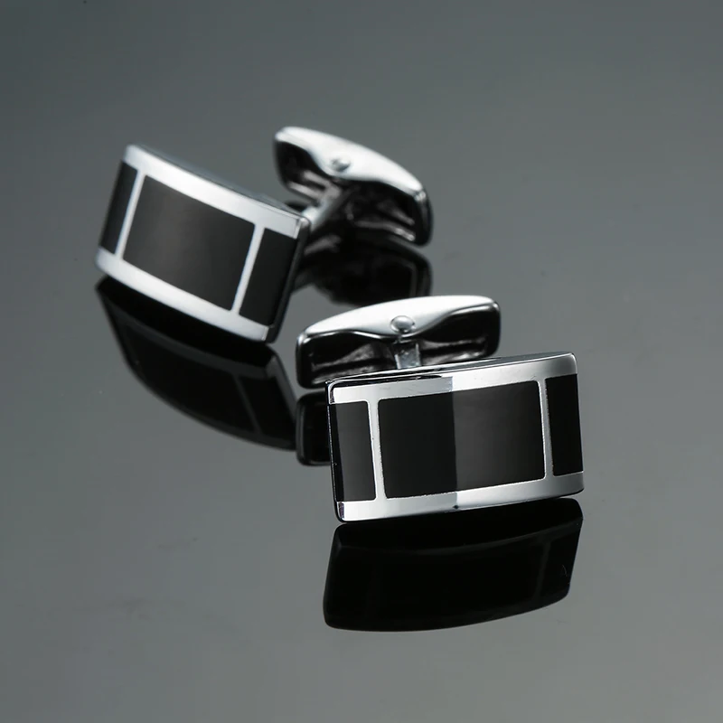 Fashion Men\'s Cufflinks Stainless Steel Business Cufflinks For Gentlemen steel Stamping Cuff Links Hand engraving Men Jewelry