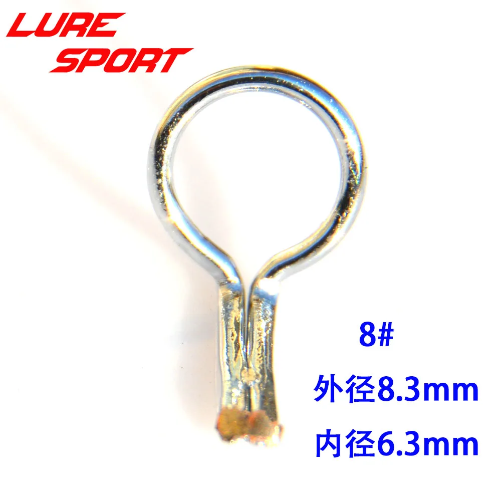 LureSport 30 pcs MOG fly rod guide Steel Ring guide silver frame rod repair  Fishing Rod Building component Repair DIY Accessory