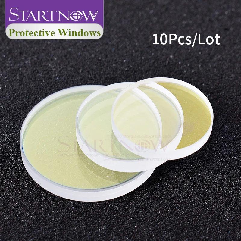 Startnow 10PCS Hot Sale Fiber Lens 27.9*4.1mm 37x7 34x5 Laser Protective Lens For 4-15KW Raytools Precitec Laser Cutting Head